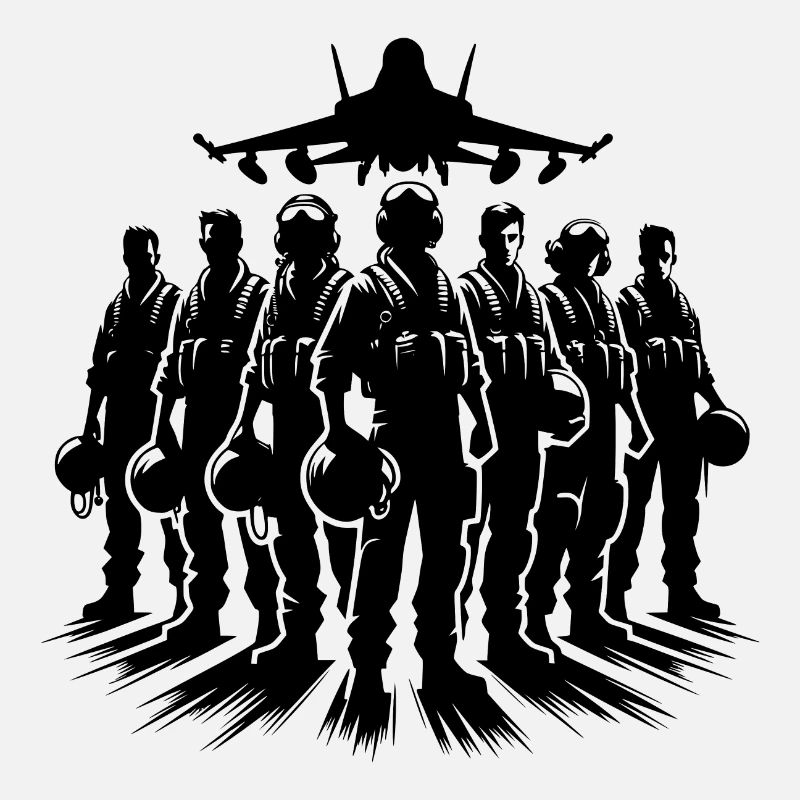 Pilotes de l’armée de l’air Portrait d’avion cool