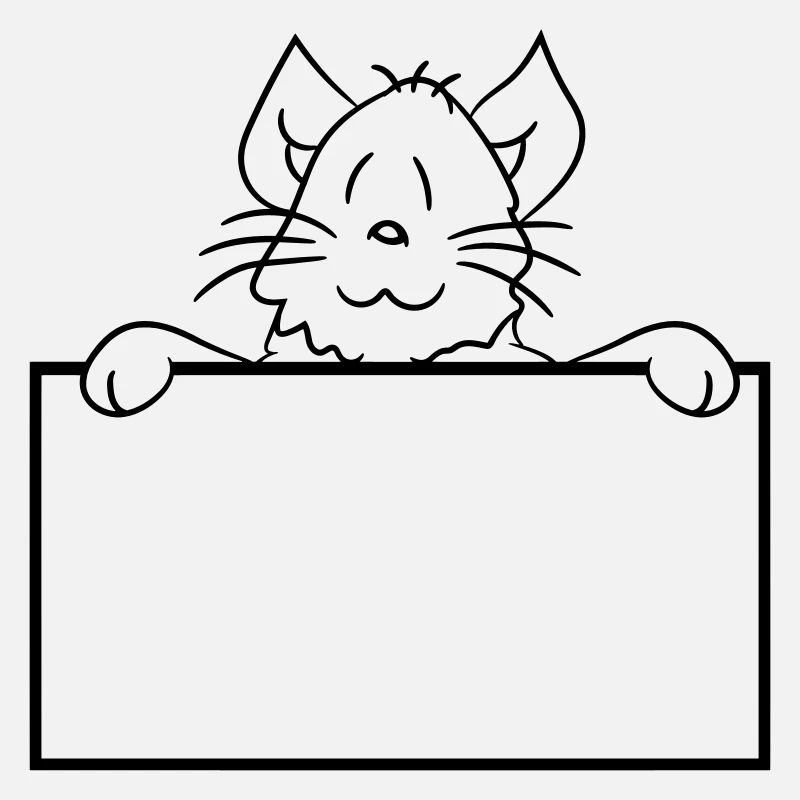 Jolie petite chatte jetant un coup d’œil caché derrière le mur