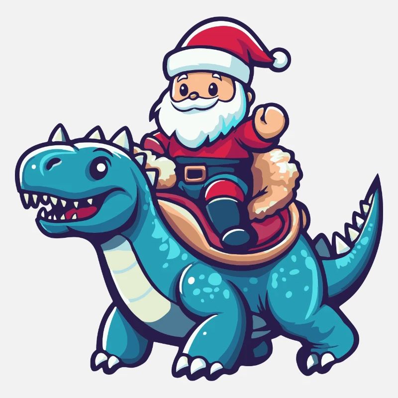 Dinosaurier stegosaurus Weihnachtsmann