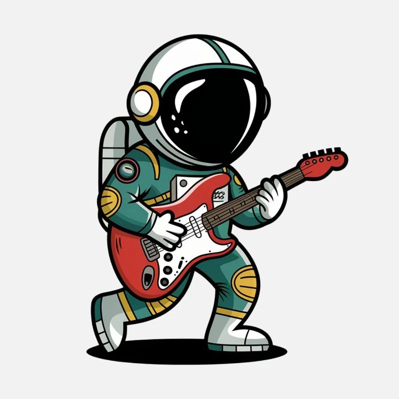 Spaceman Playing Guitars