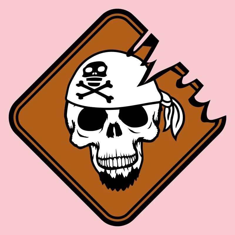 Pirate Shield Skull Skeleton Skull Warning