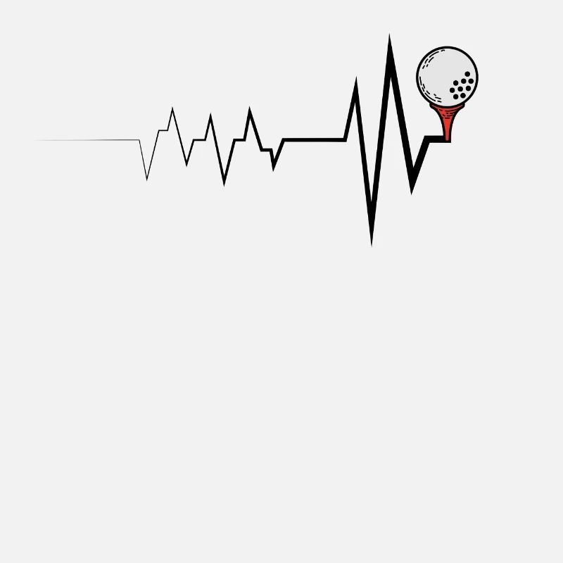 Golf Heartbeat Golf Golf Gift Idea