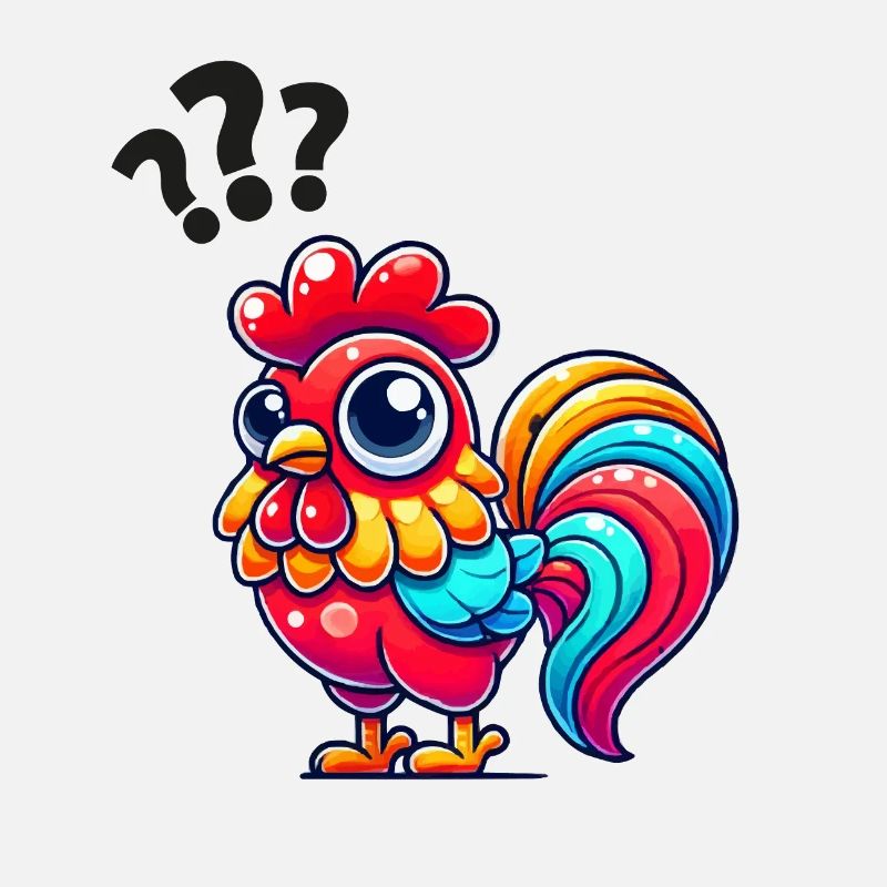 rooster rooster question mark