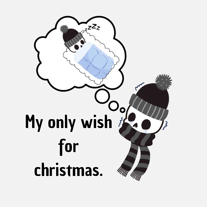Mon seul souhait pour le squelette de Noël