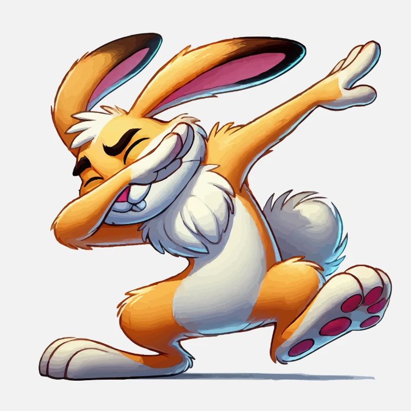 Bunny Dabbing Comic