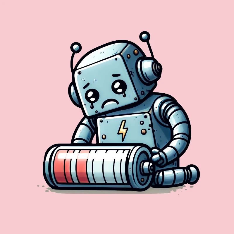 Robot Weak Battery Robo-Problems