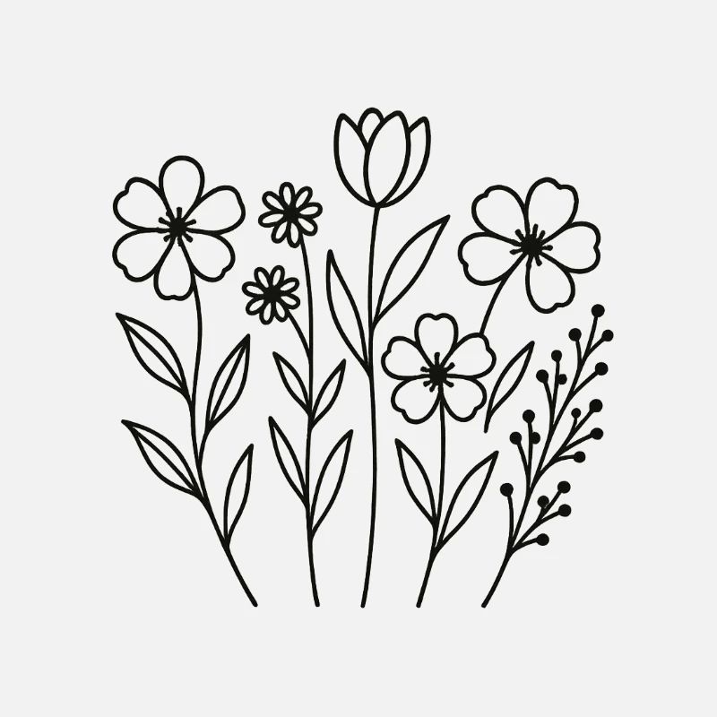 Blumen Grafik