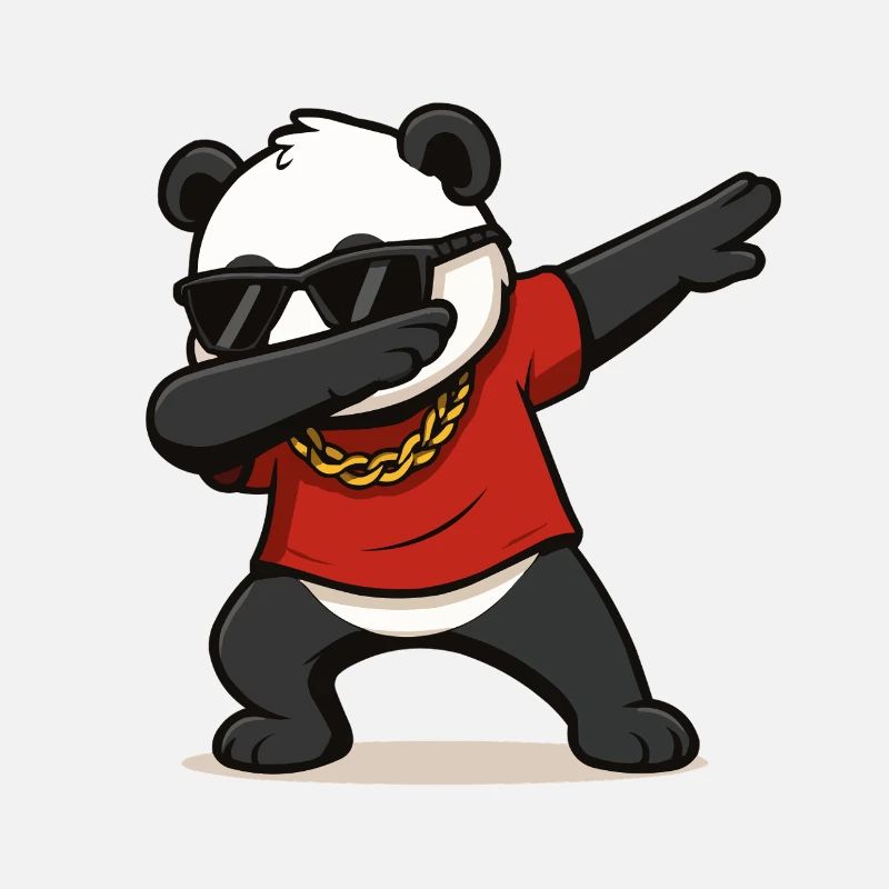 Bande dessinée Panda Dabbing