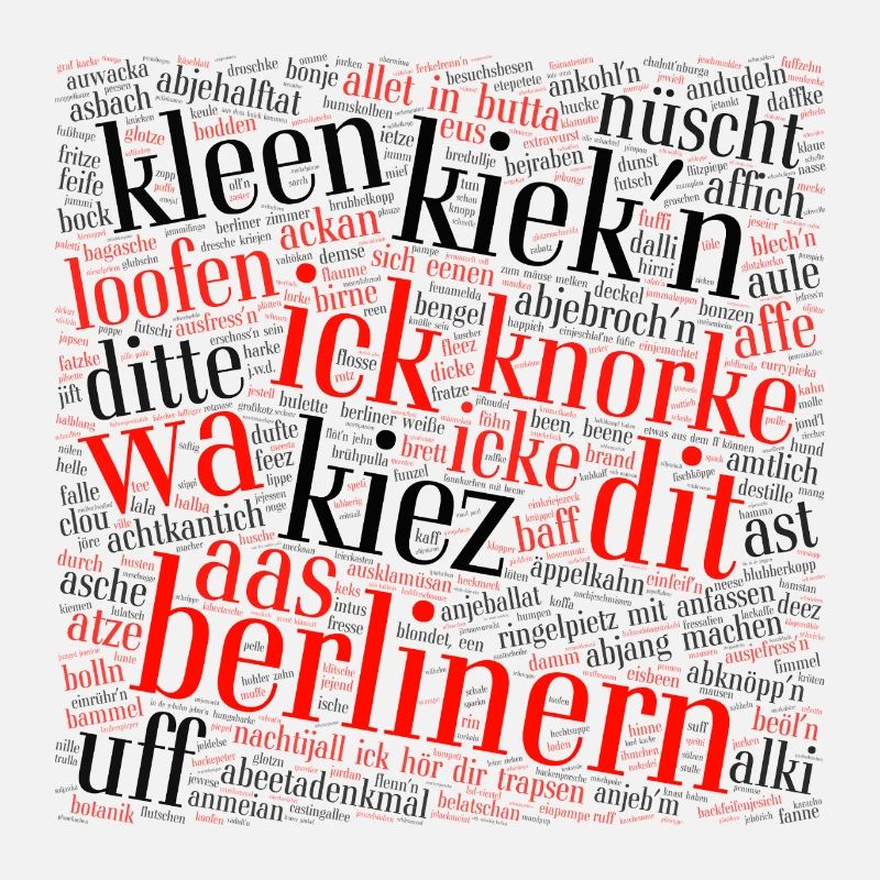 Berliner Schnauze – nuage de mots avec dialecte