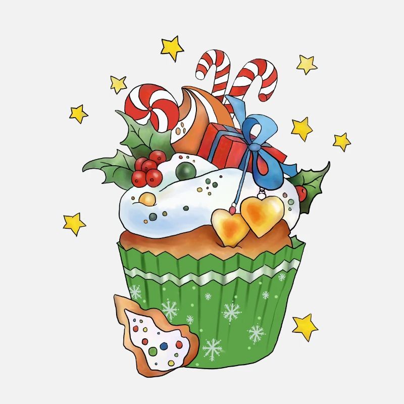 Bunter Weihnachtsmuffin
