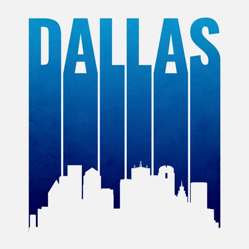 Dallas Skyline Gradient Silhouette