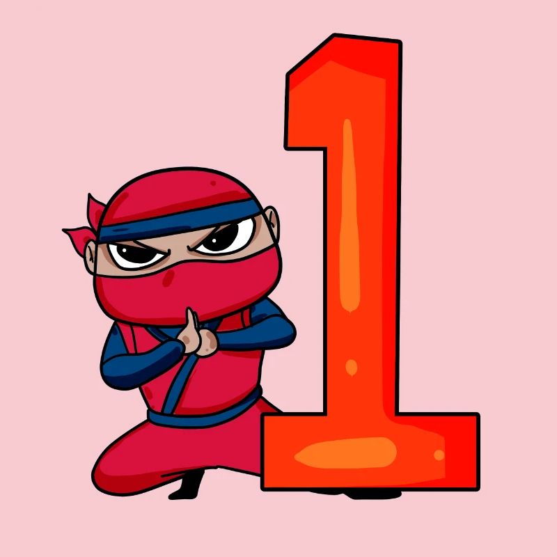 Junge 1 jährig 1. Geburtstag Junge Ninja