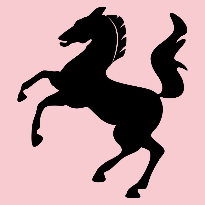 Pferd Symbol dynamisch springend