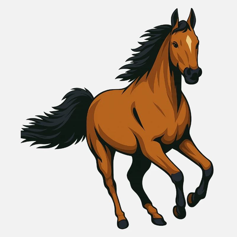 Galloping Amber Stallion