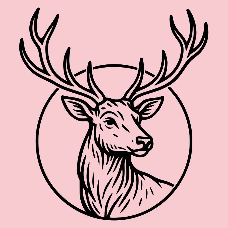 Large, deer