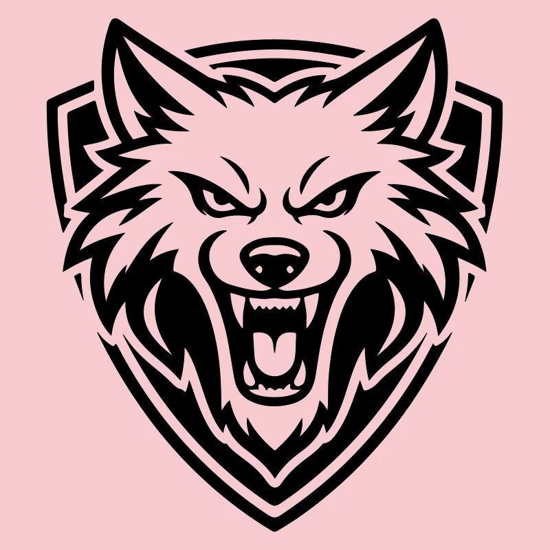 Wolf Kopf Wappen