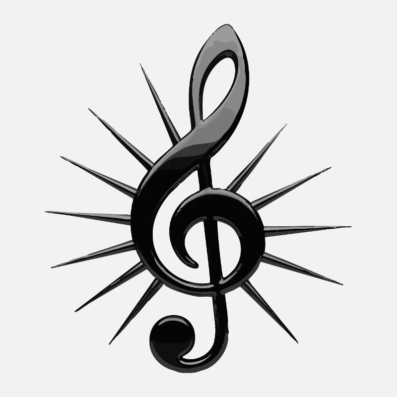 Notes noires avec des rayons