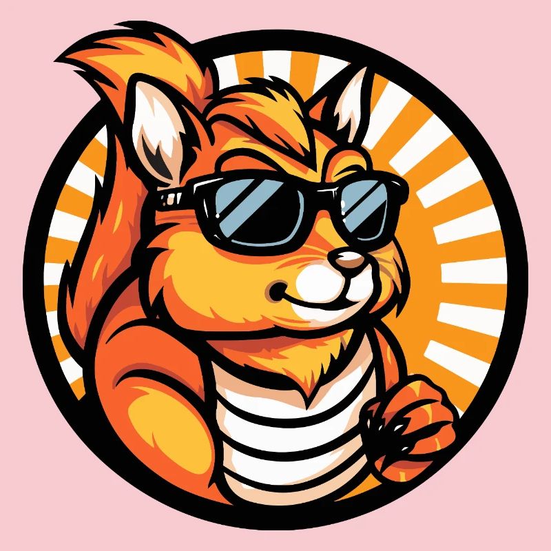 Eichhörnchen Comic Cool Sommer