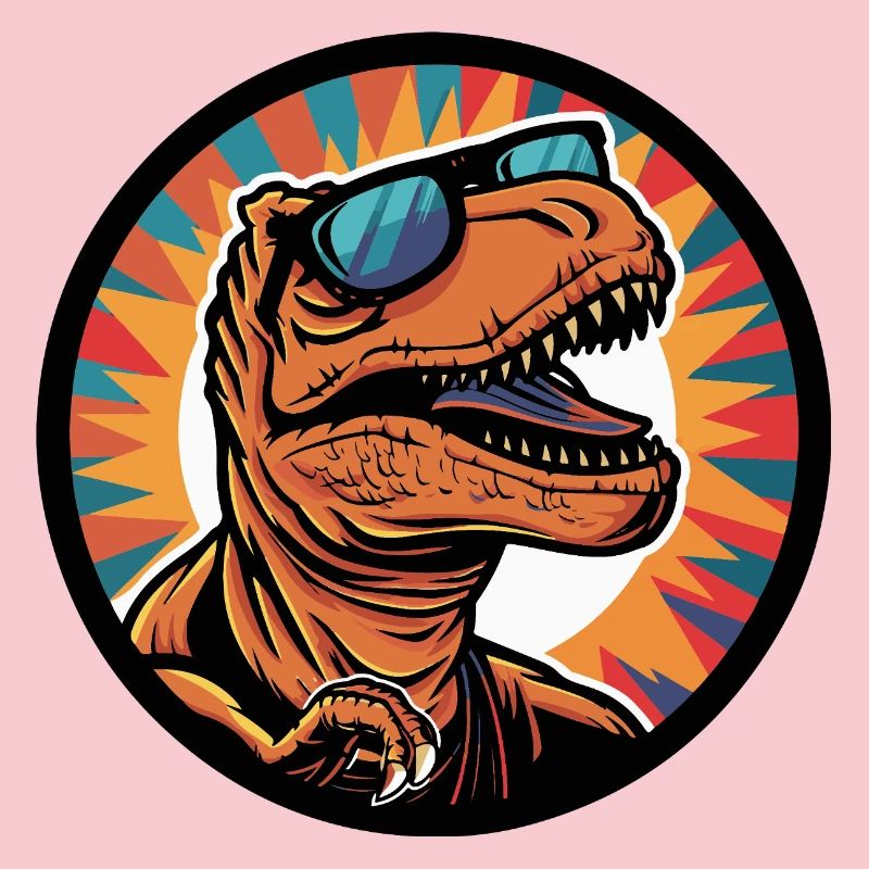Dinosaur T-Rex Cool Comic