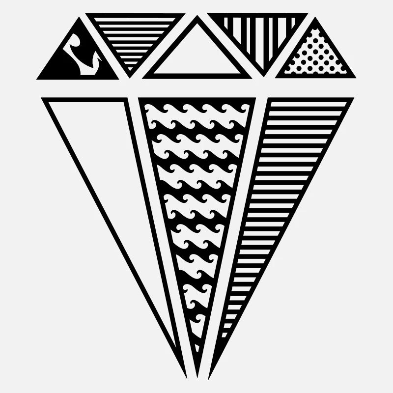 Diamant mit Muster