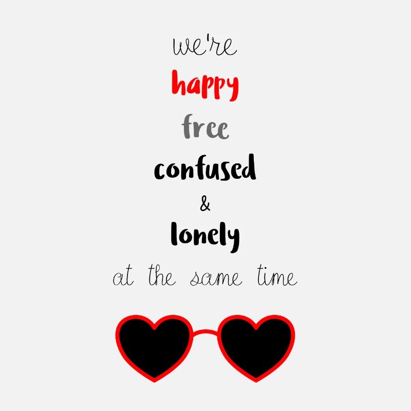 Heureux Libre Confus & Solitaire