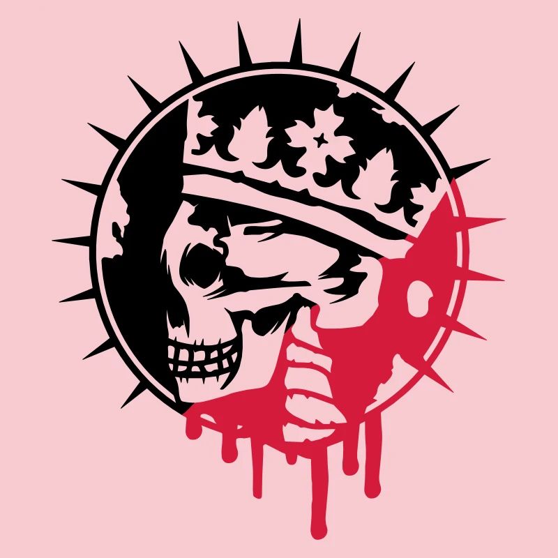 Totenschädel mit Krone Graffiti Patch