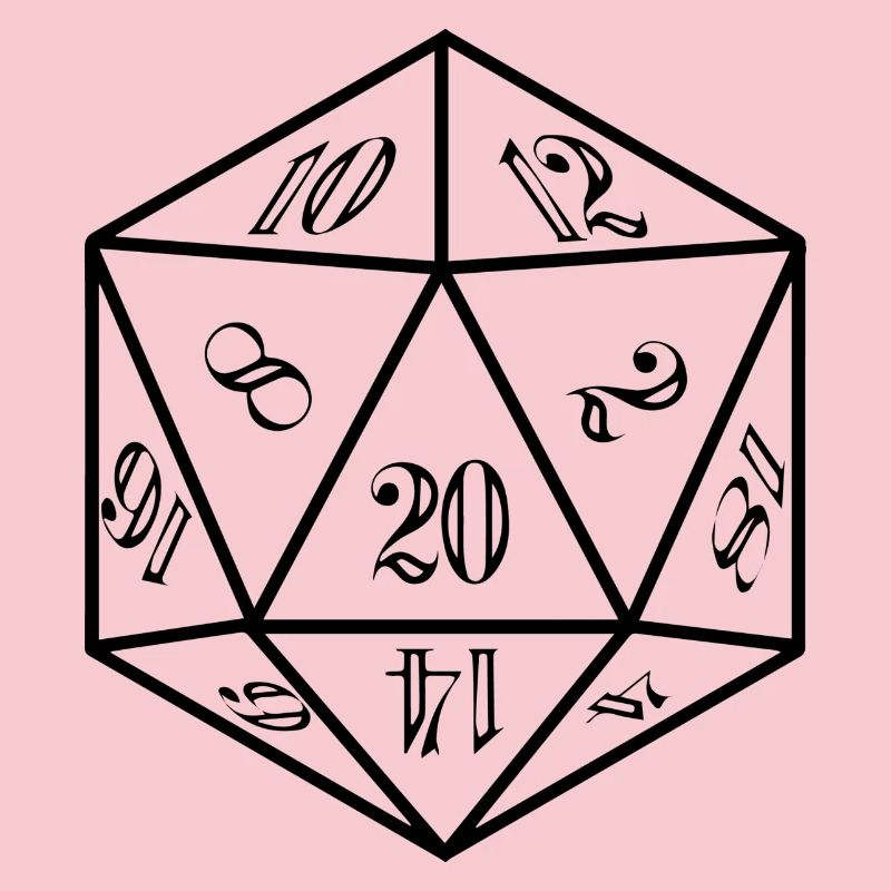 D20 Bad Sample RPG Dice Saying