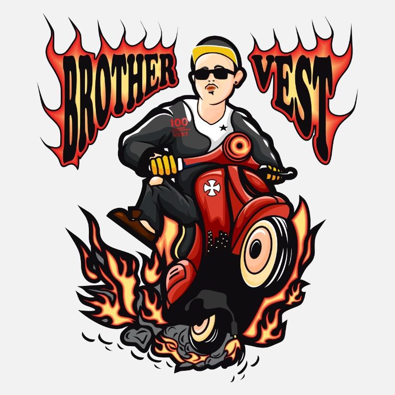 Moped Mofafahrer