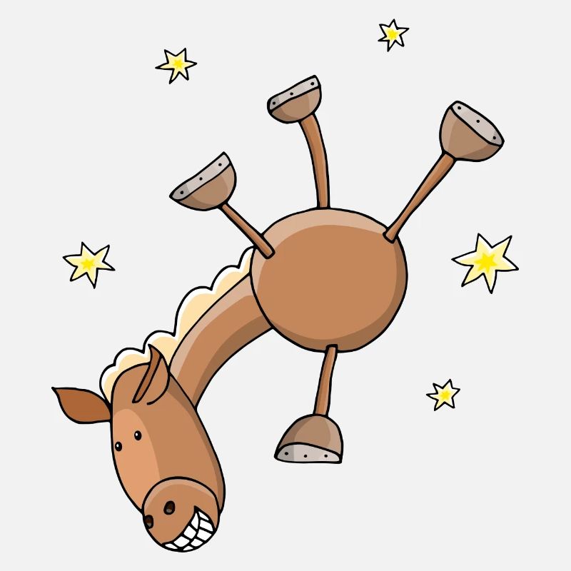 Pferd macht Handstand Endlich Geburtstag