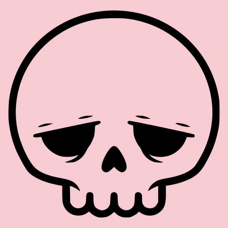 Sad Skull | Emo & Goth Design