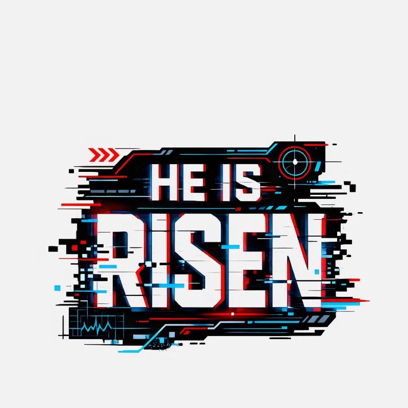 Glitch Ostern: He is Risen