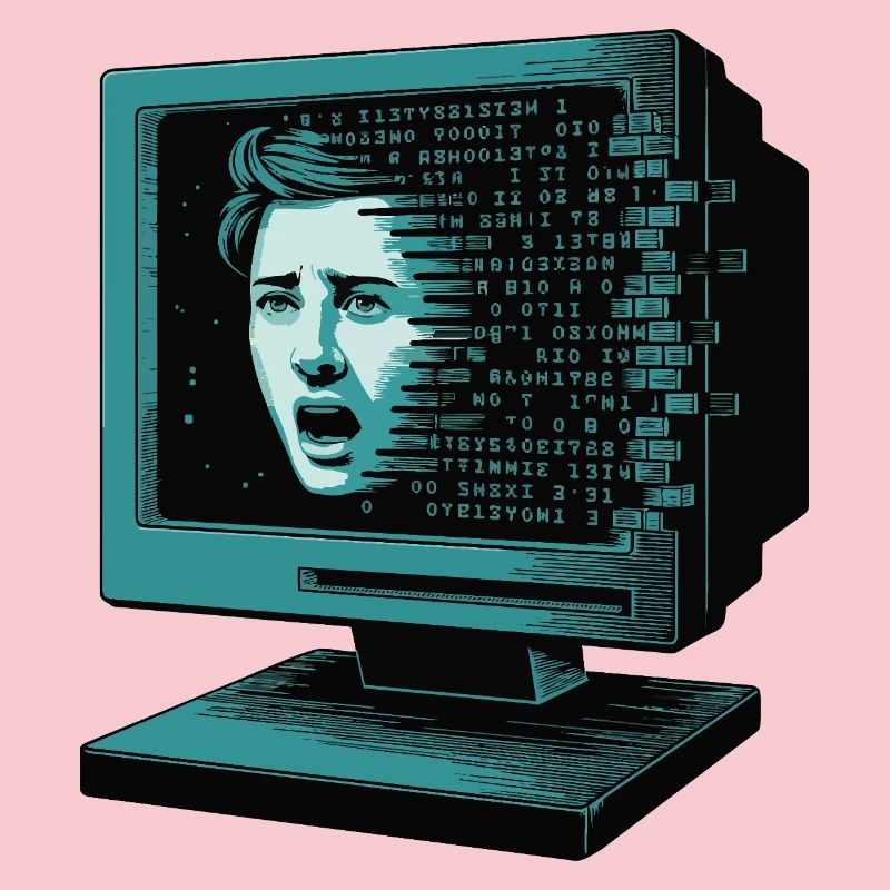 IA rétroglitch Retroglitch Computer Terror