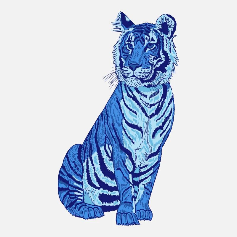 Tiger blau
