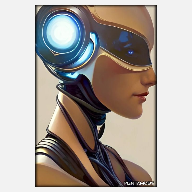 Robot Woman Future Cyborg Machine Technology