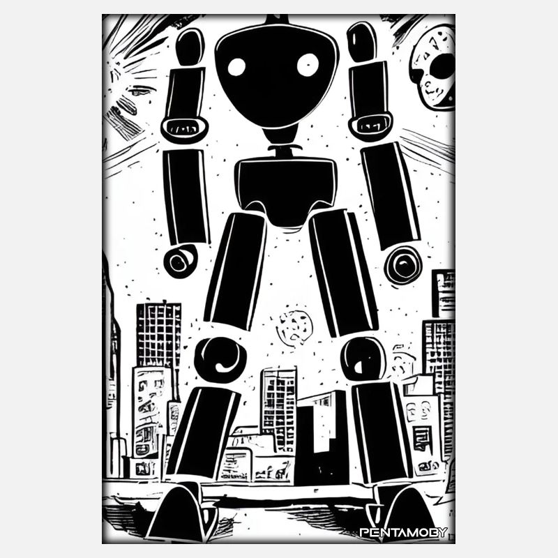 Robot Comic Future Cyborg Machine Technology