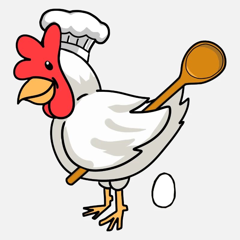 Baker Chicken Egg Cooking Spoon Bakery Egg Bake Cook