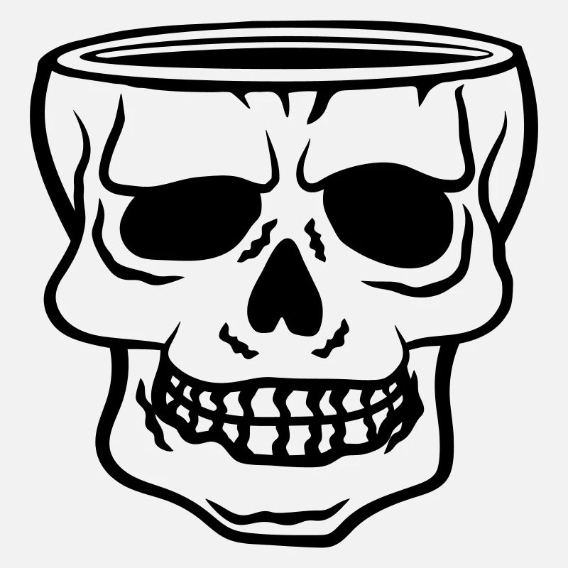 Cup Skull Horror Halloween