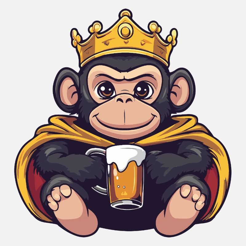 Bière de singe drôle