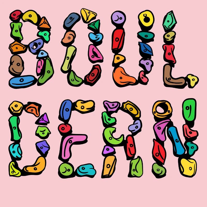 Bouldering boulder climbing scripture mountaineering