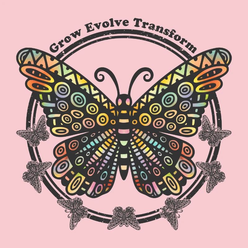 Boho Style Schmetterling - Grow Evolve Transform