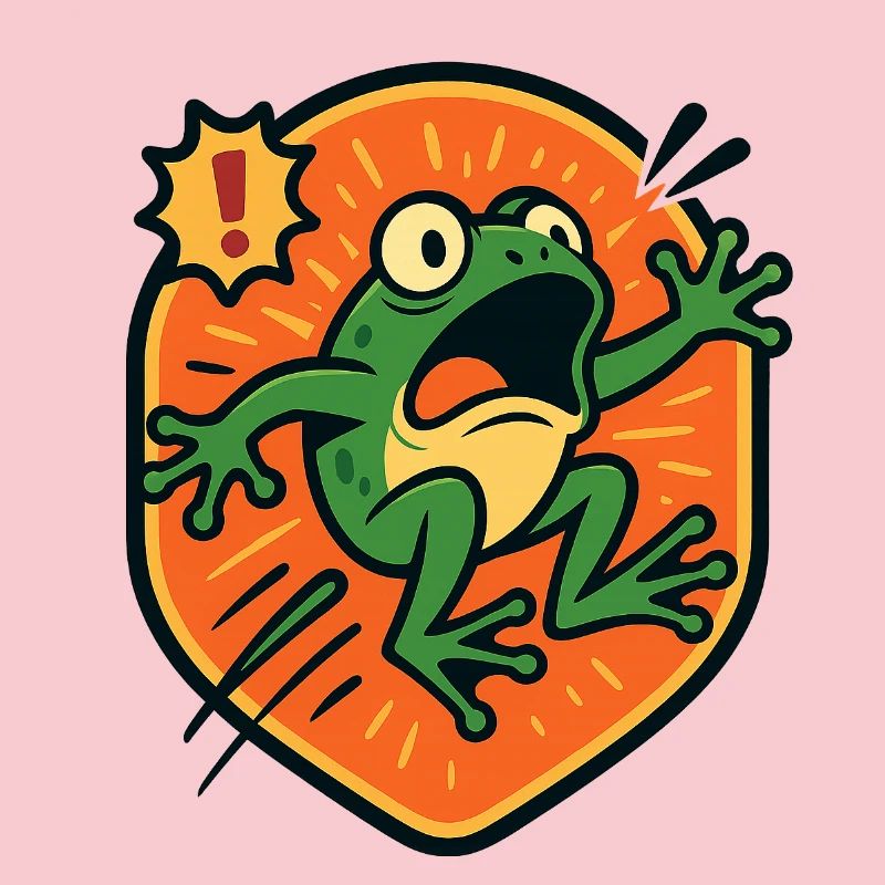 Panic Frog badge