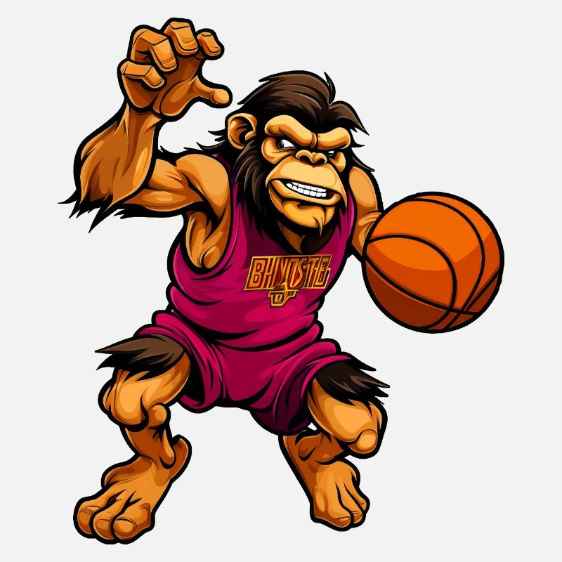 Schimpansen Basketball