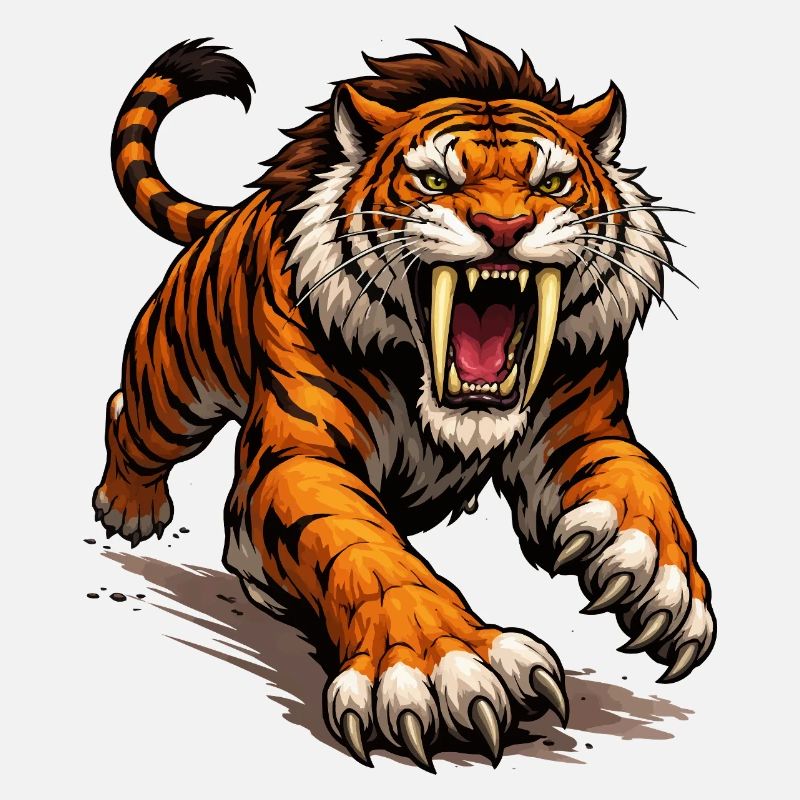 Attaque du tigre comique