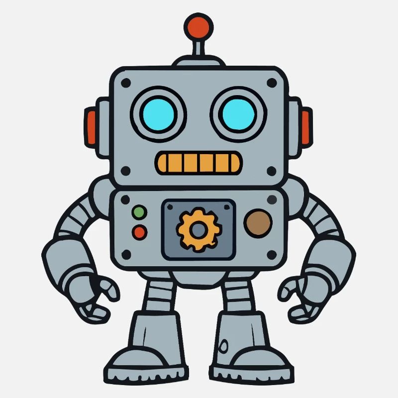 Retro Robot Pop Art