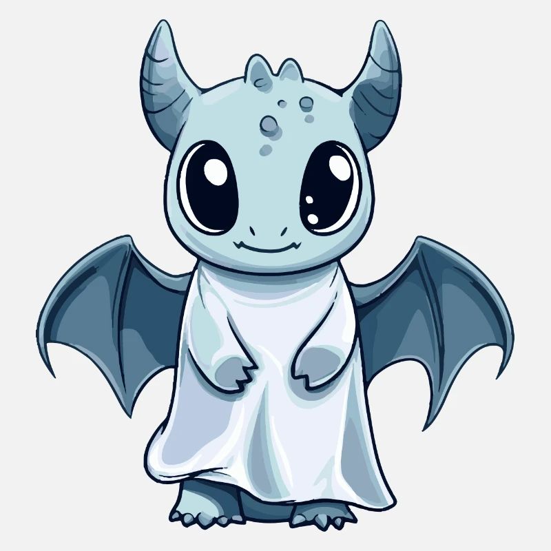 Drache Halloween Comic Geist