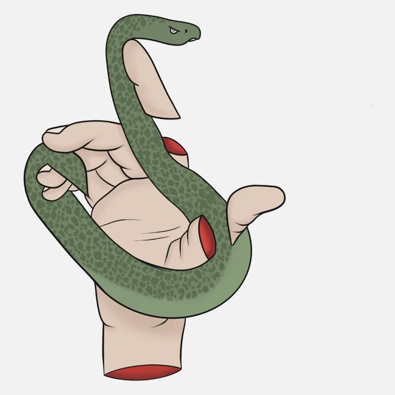 Serpent à la main