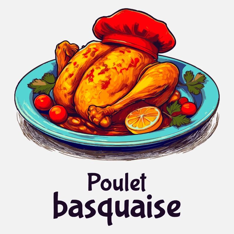 Poulet Basquaise - Dark Text
