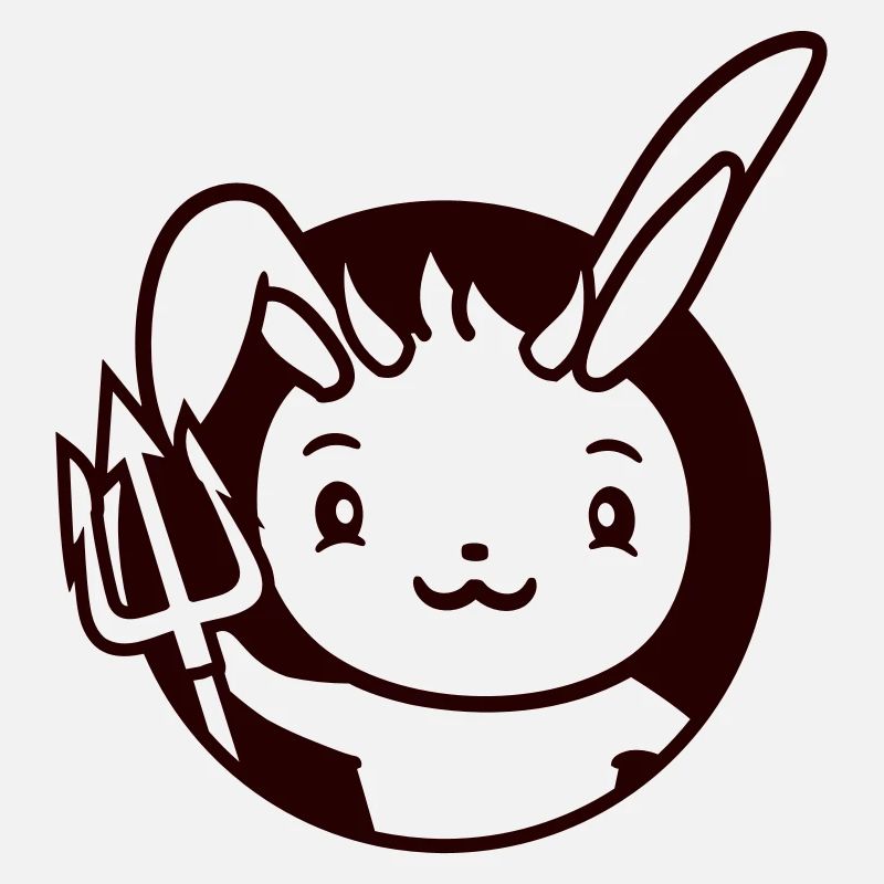 Bunny Devil Demon Evil Satan Hell Trident Costume