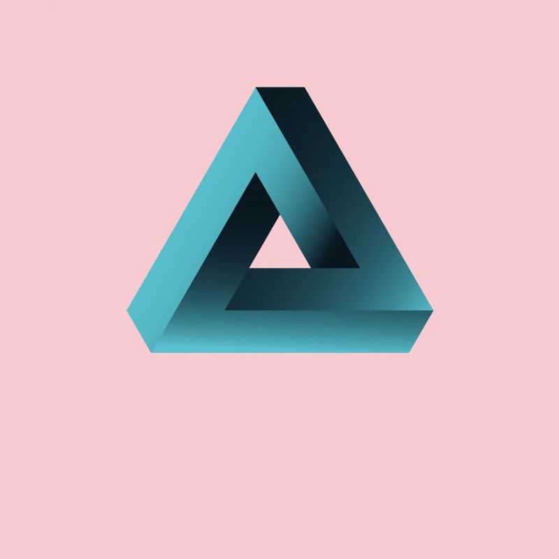 illusion illusion d’optique triangle nerd geek tri