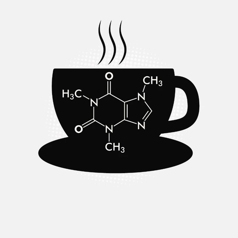 Café Caffeine Molecule